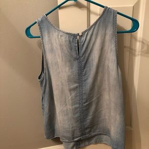 Denim Cloth and Stone Top